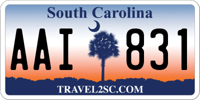 SC license plate AAI831