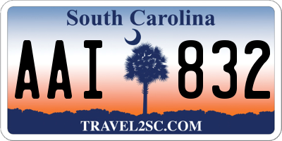 SC license plate AAI832