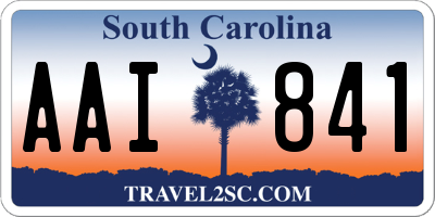 SC license plate AAI841