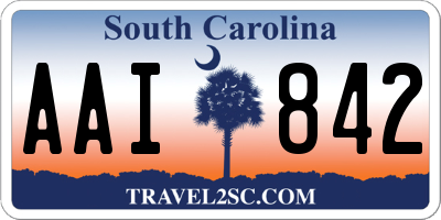 SC license plate AAI842