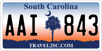 SC license plate AAI843