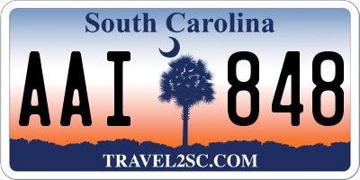 SC license plate AAI848