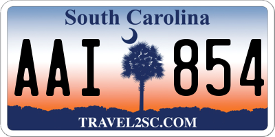 SC license plate AAI854