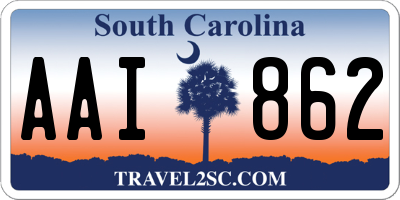 SC license plate AAI862