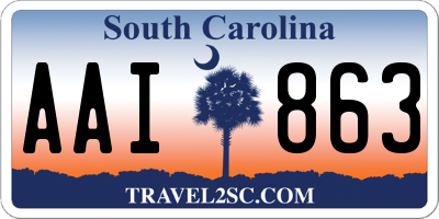 SC license plate AAI863