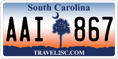 SC license plate AAI867