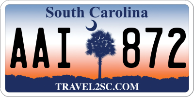 SC license plate AAI872