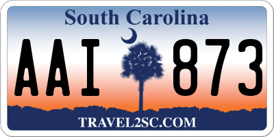 SC license plate AAI873