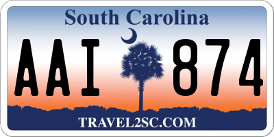 SC license plate AAI874