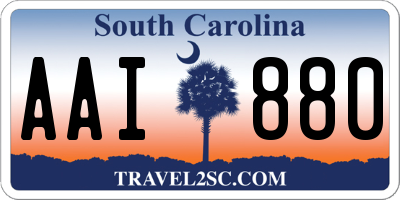 SC license plate AAI880