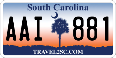 SC license plate AAI881