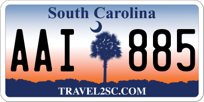 SC license plate AAI885