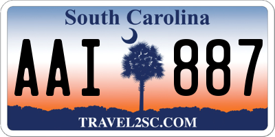 SC license plate AAI887