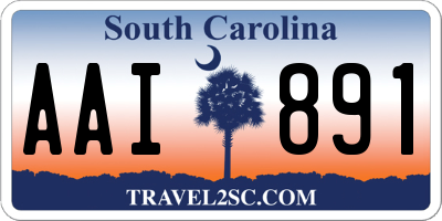 SC license plate AAI891