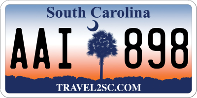 SC license plate AAI898