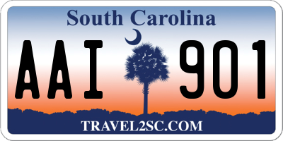 SC license plate AAI901