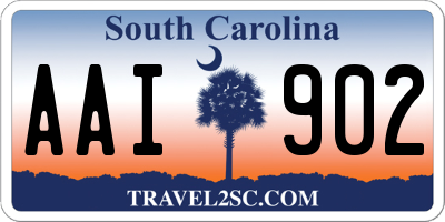 SC license plate AAI902