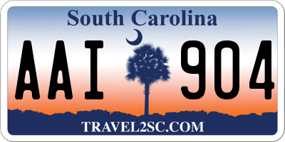 SC license plate AAI904