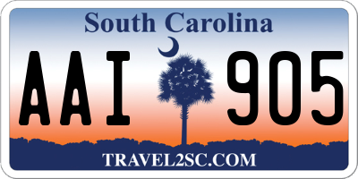 SC license plate AAI905