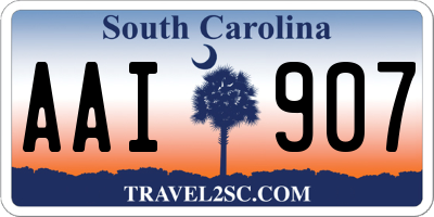 SC license plate AAI907