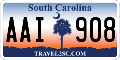 SC license plate AAI908