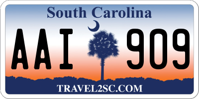 SC license plate AAI909