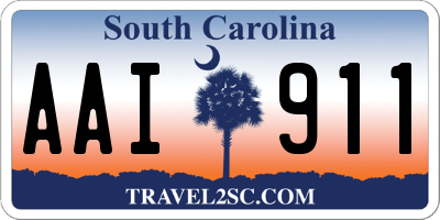 SC license plate AAI911