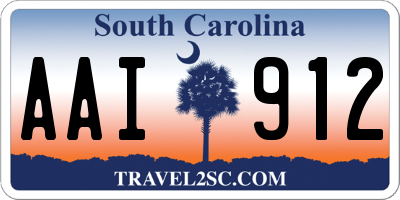 SC license plate AAI912