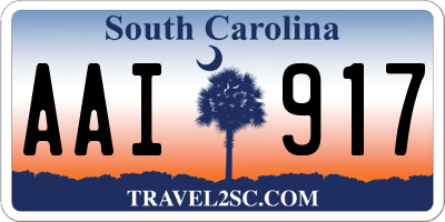 SC license plate AAI917