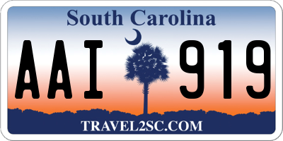 SC license plate AAI919