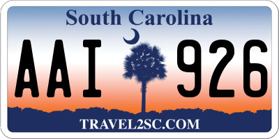 SC license plate AAI926