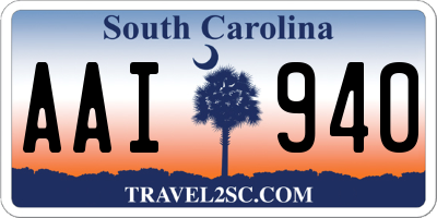 SC license plate AAI940