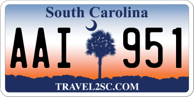 SC license plate AAI951