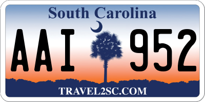 SC license plate AAI952