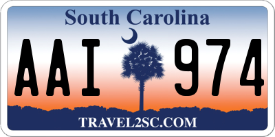 SC license plate AAI974