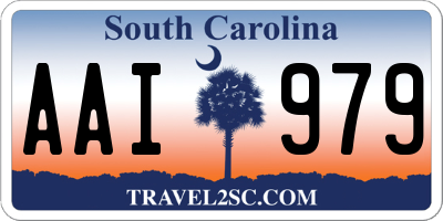 SC license plate AAI979