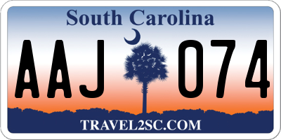 SC license plate AAJ074