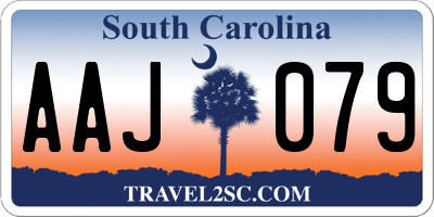 SC license plate AAJ079