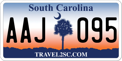 SC license plate AAJ095