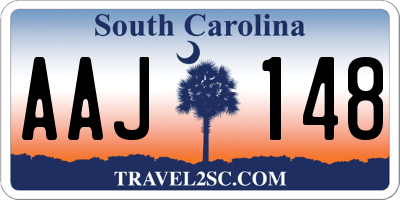 SC license plate AAJ148