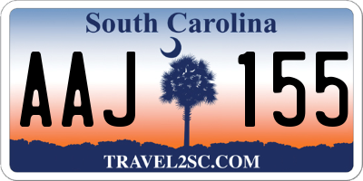 SC license plate AAJ155