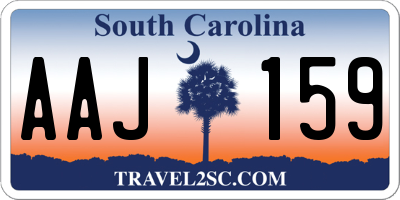 SC license plate AAJ159