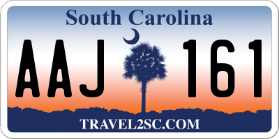 SC license plate AAJ161