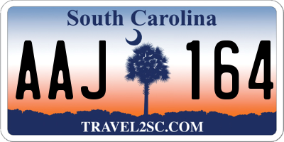 SC license plate AAJ164