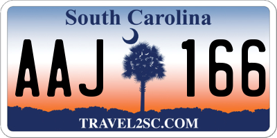 SC license plate AAJ166