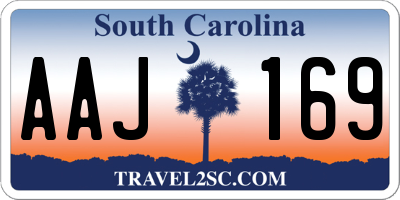 SC license plate AAJ169