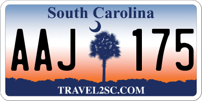 SC license plate AAJ175