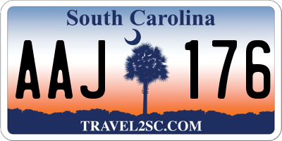 SC license plate AAJ176