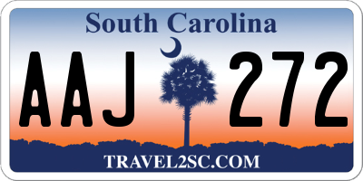 SC license plate AAJ272