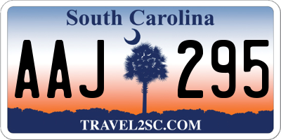 SC license plate AAJ295